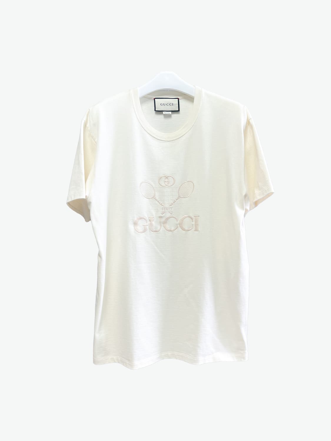 [M/매장판] 구찌 테니스 로고 자수 반팔 상품이미지1