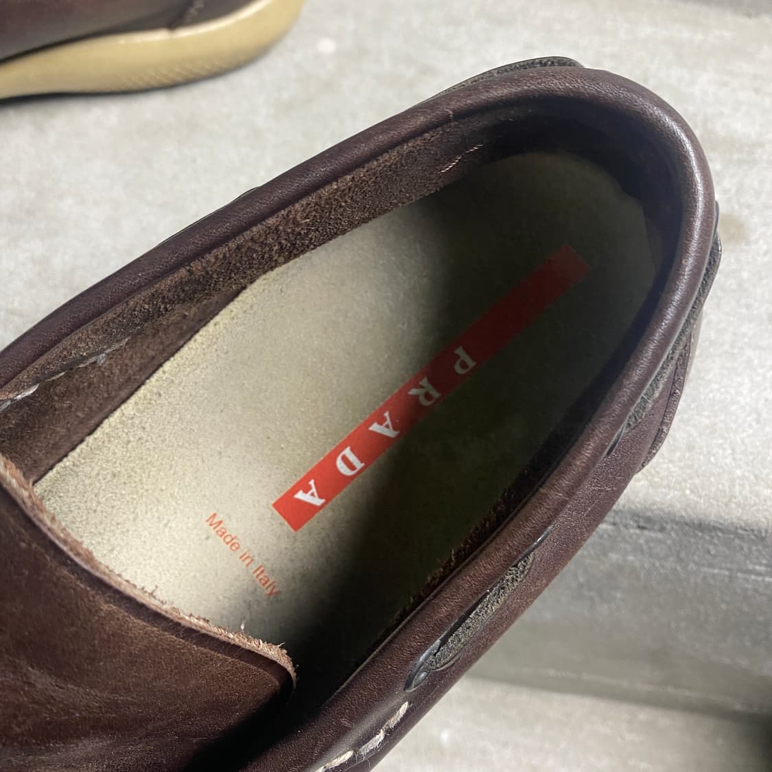 Prada Sports Linea Rossa Boat Shoes 상품이미지3