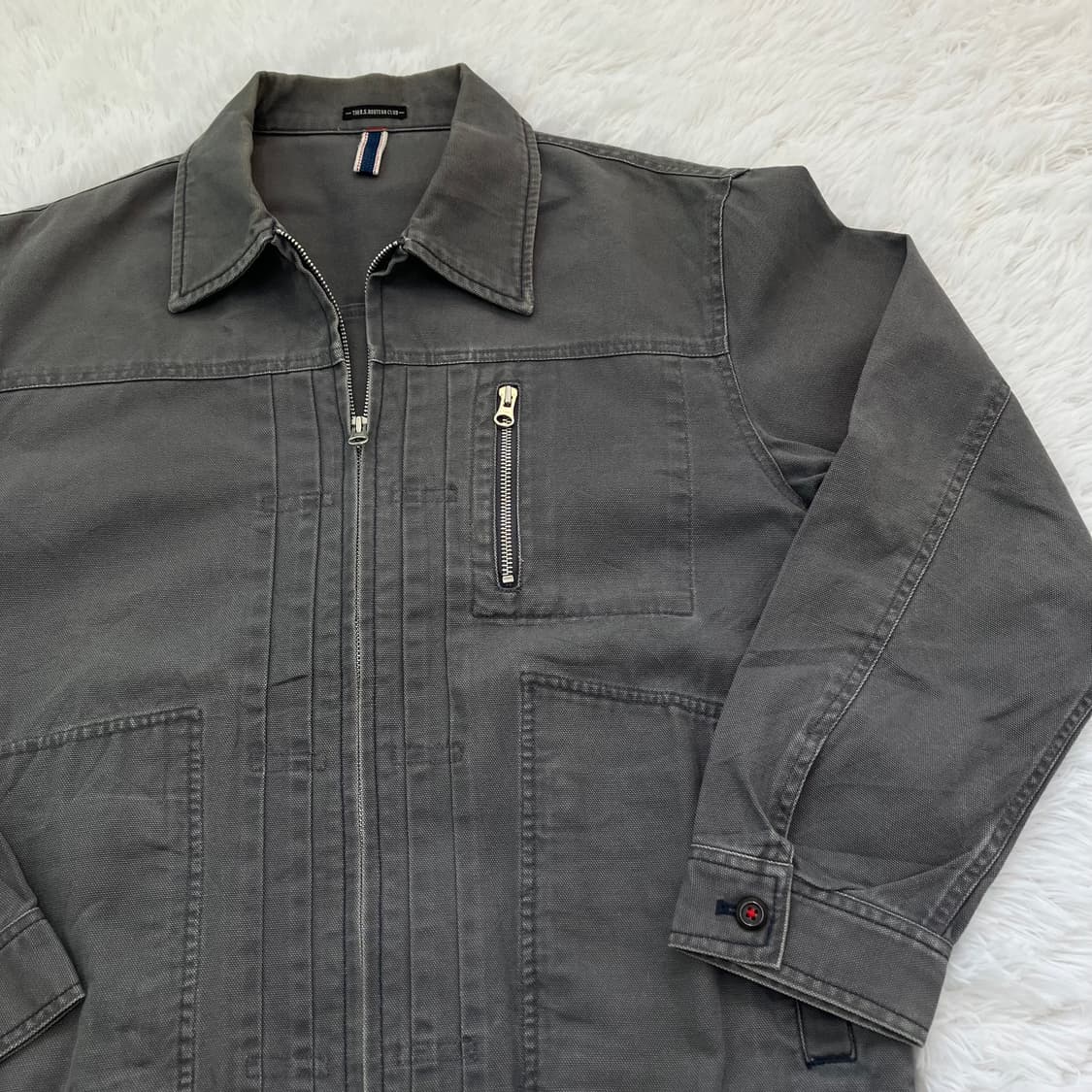 빈티지 데님 집업 자켓 블루종 758 y2k 스트릿 갸루 펑키 일본빈티지 상품이미지4