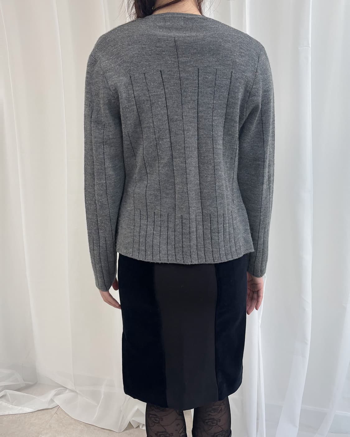 OTTO unique pleated detail cardigan 상품이미지3