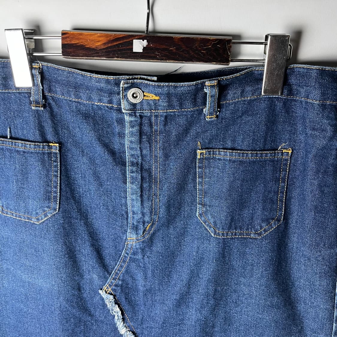 [JPN] 빈티지 쁘띠포켓 데님 미디스커트 상품이미지3