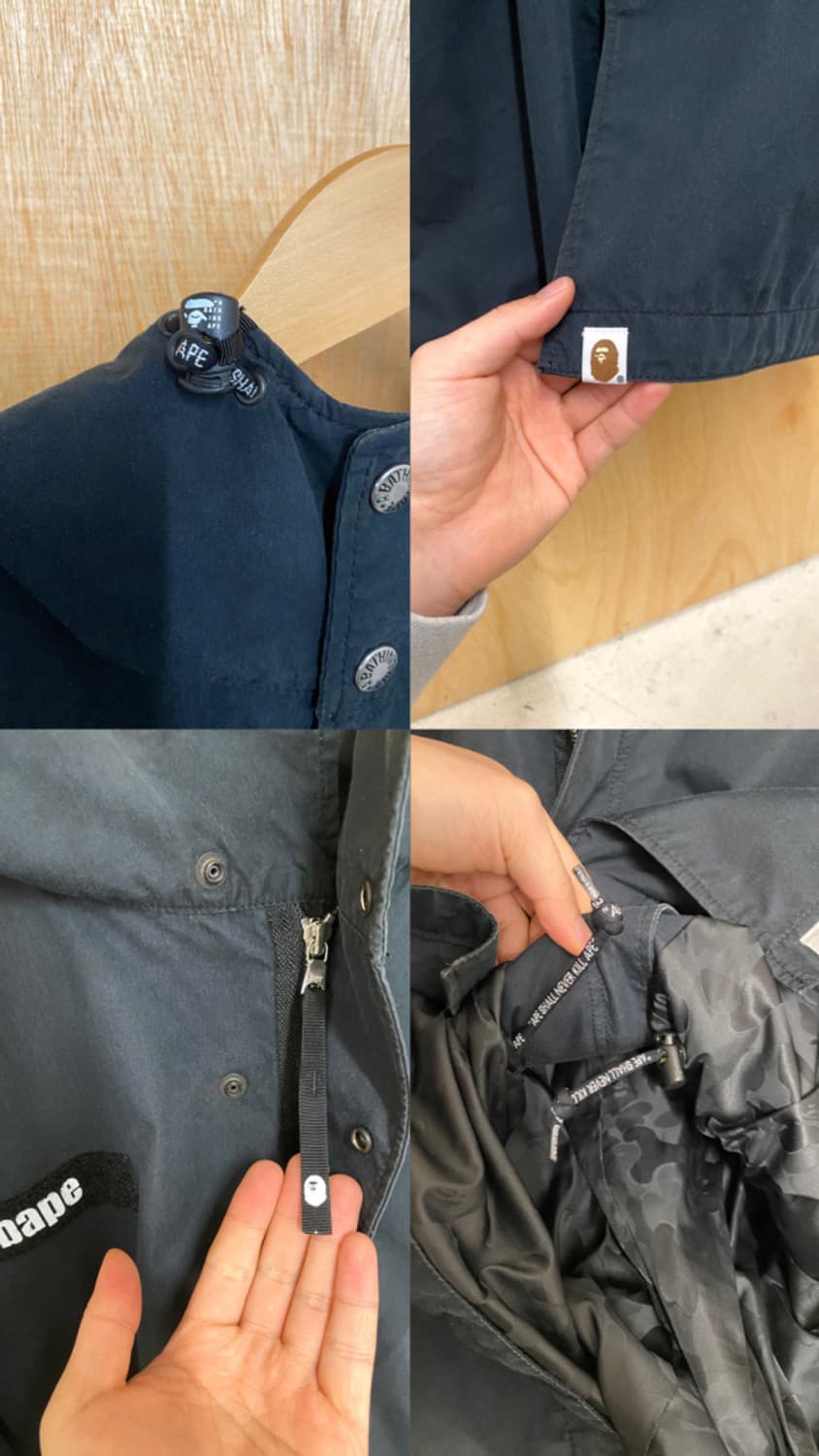 BAPE 베이프 혹성탈출 피쉬테일 파카 상품이미지7