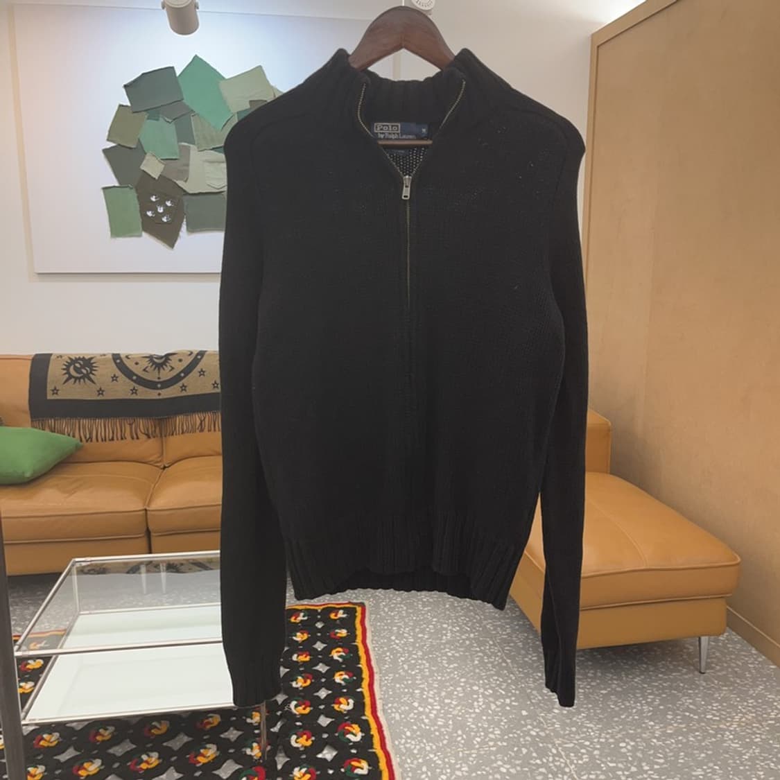 폴로 랄프로렌 모던 캐주얼 캐시미어 니트 집업 가디건 M C08172 상품이미지3