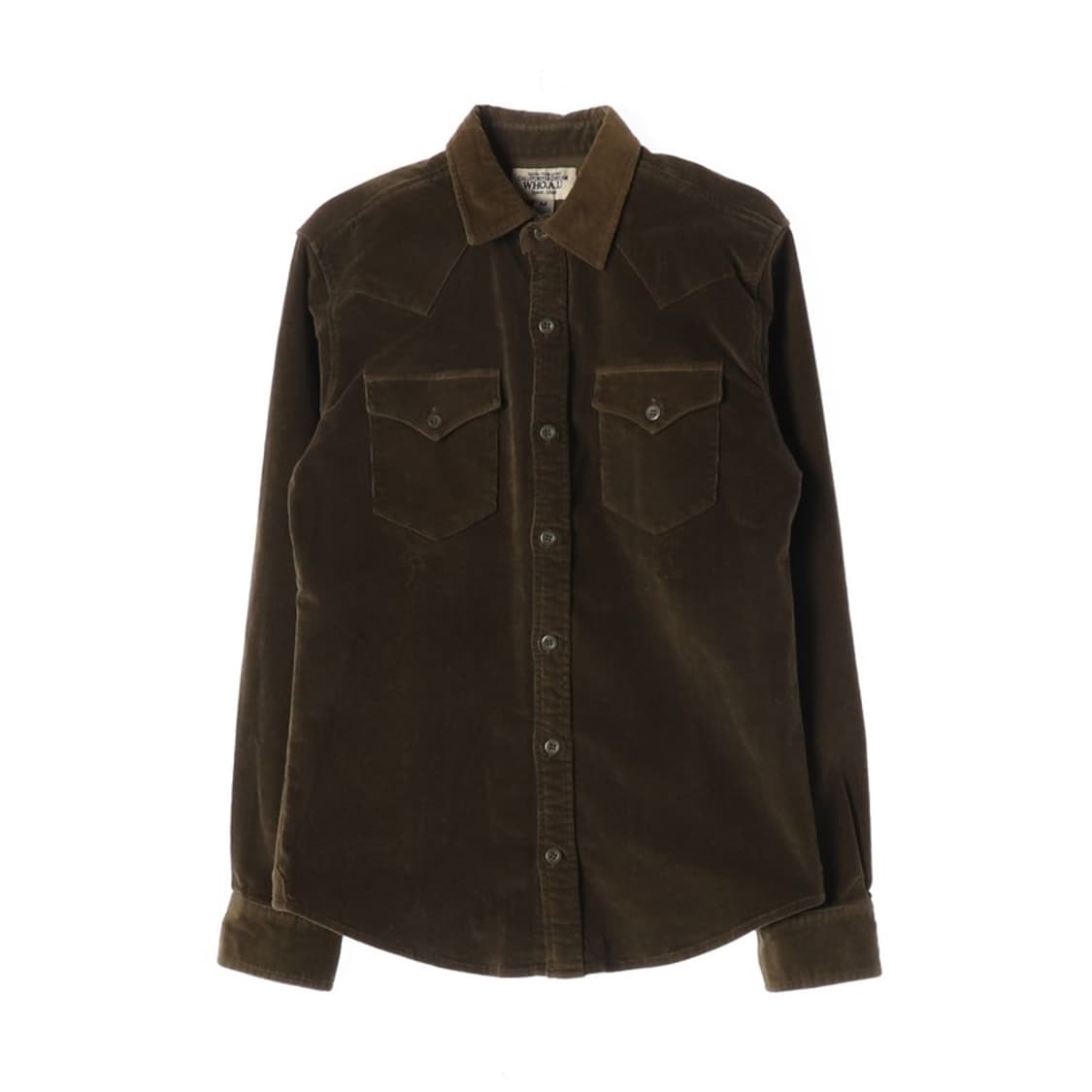 후아유 빈티지 투포켓 코듀로이 셔츠 다크브라운 M 상품이미지1