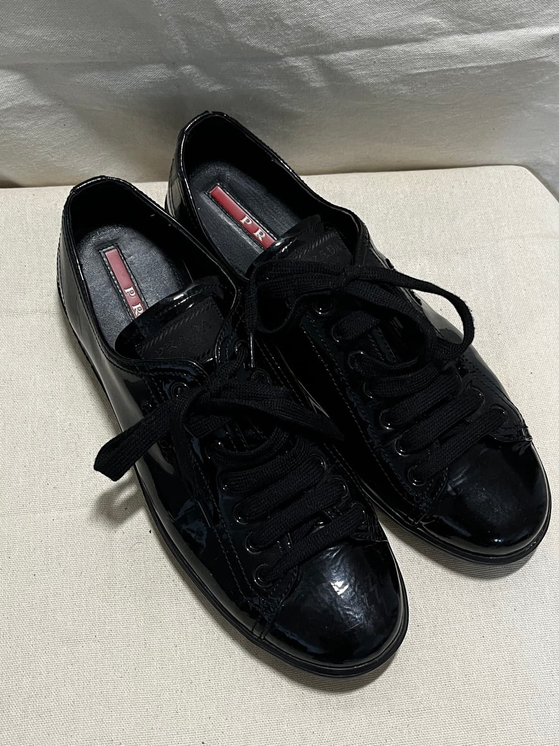 [PRADA] 프라다 스포츠 아카이브 아메리카 컵 패턴 레더 스니커즈 ( 상품이미지4