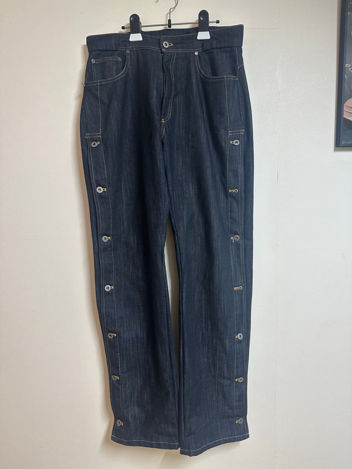 프라블럼올웨이즈 사이드 스냅 오프 데님 팬츠 LEAF  상품이미지2