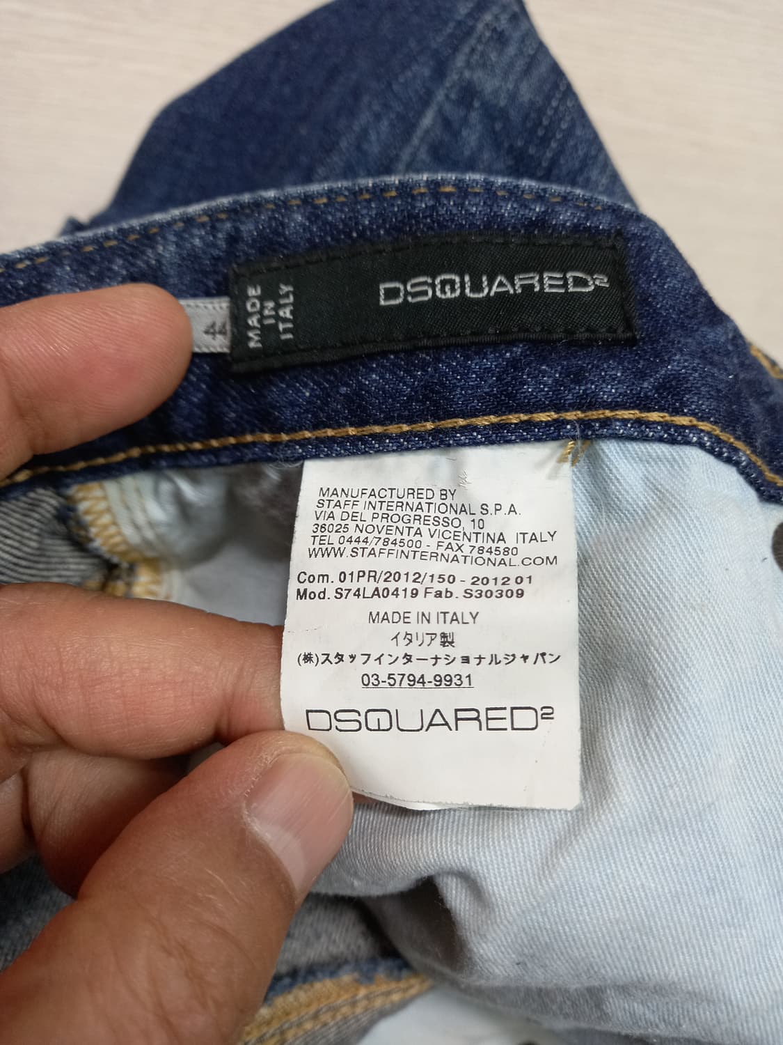 29 DSQUARED2 Italy 데미지워싱 페인티드 일자진 29-563 상품이미지8