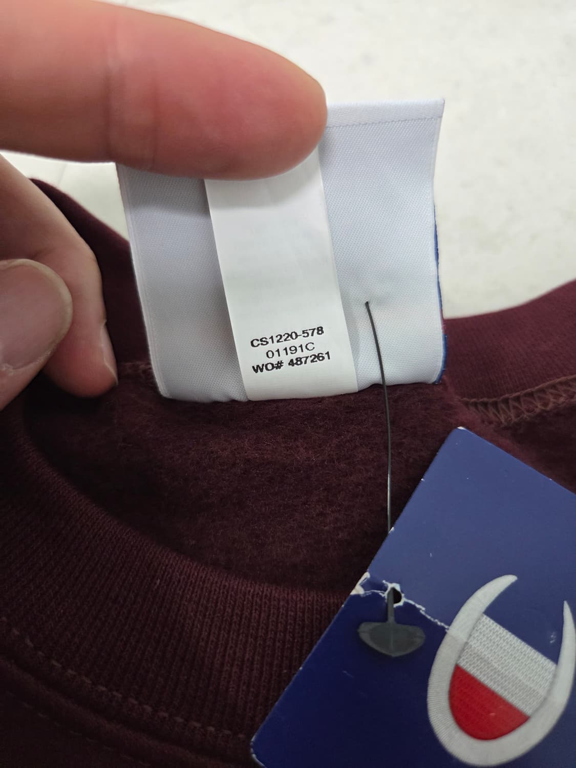 챔피온 하버드 로스쿨 맨투맨 버건디 상품이미지6