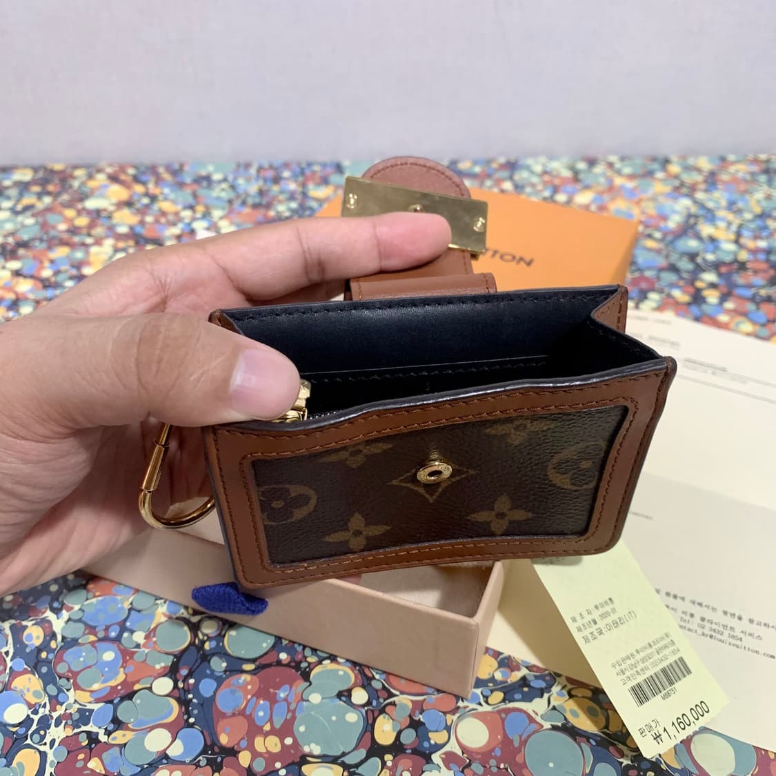 루이비통 도핀 멀티카르트 동전 카드지갑 상품이미지3
