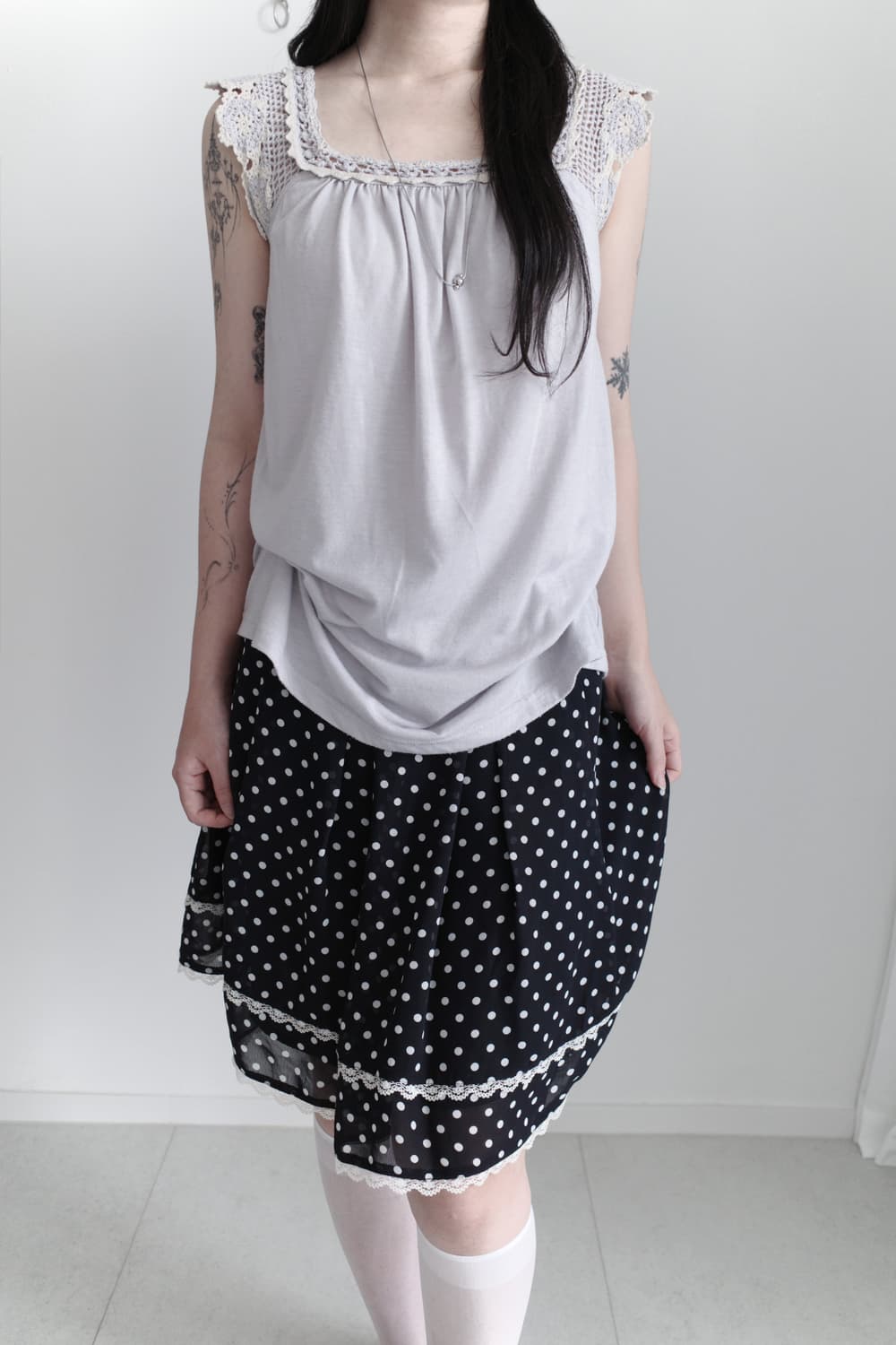 lace sleeveless 상품이미지4