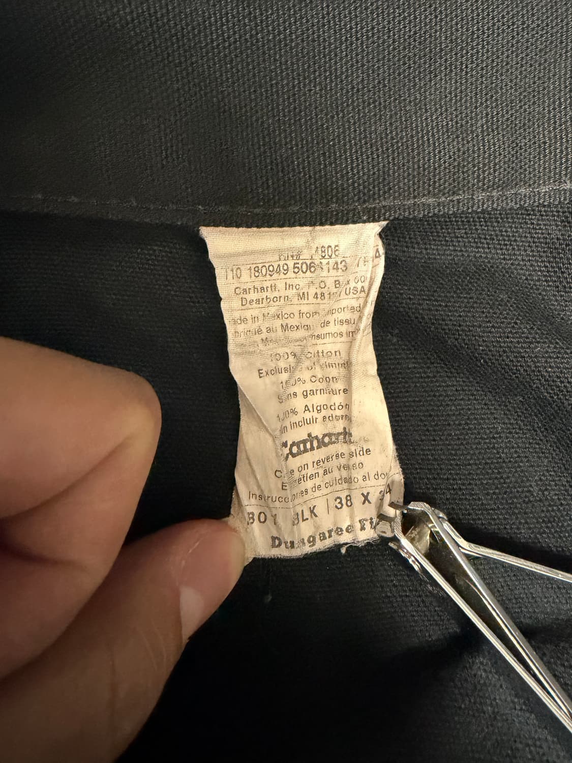 칼하트 B01 더블니 빈티지 38X34 상품이미지4