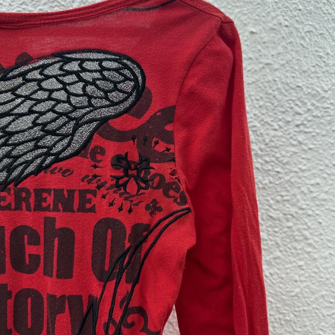 Glitz y2k back wing long sleeves 상품이미지3