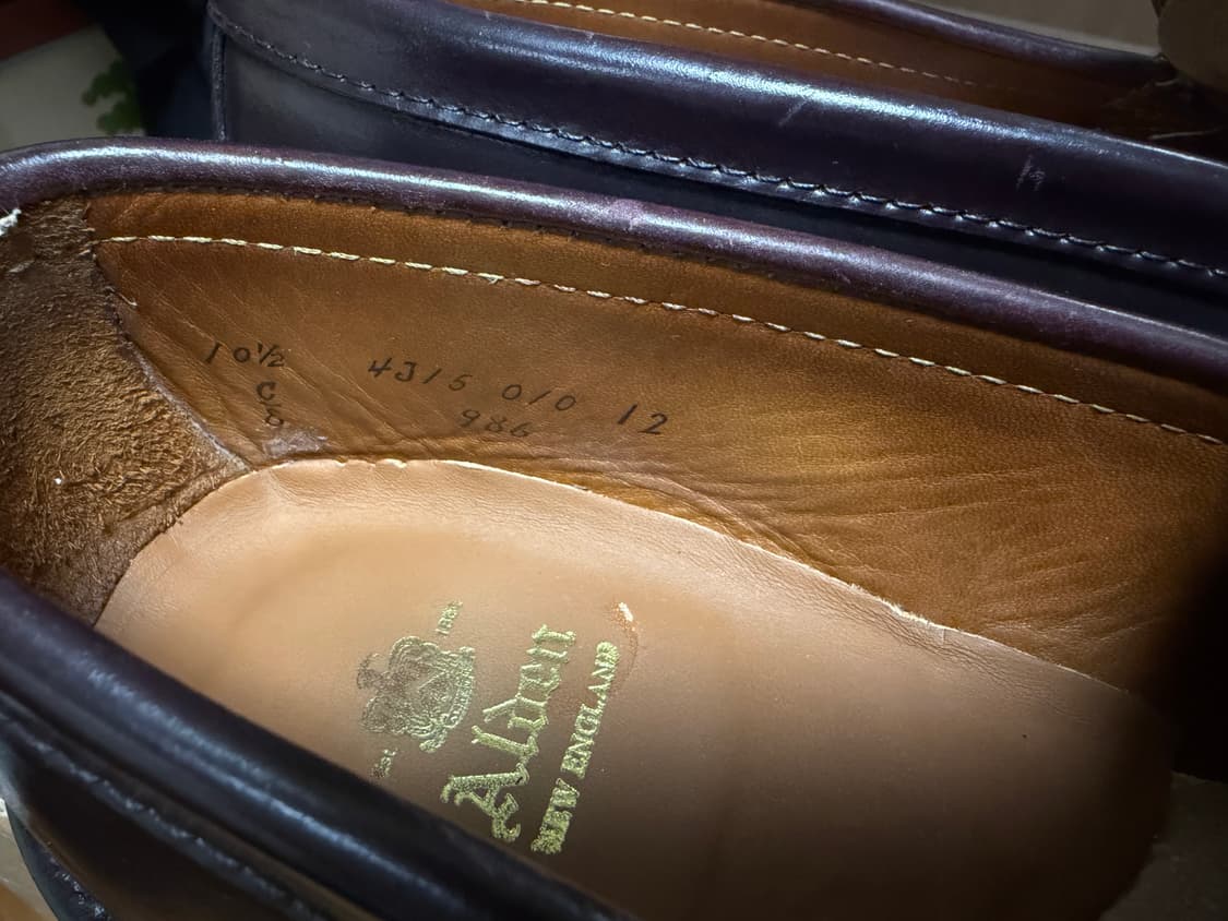 알든 986 슈즈 10.5e 사이즈 (풀박스+알든 슈트리) 상품이미지8