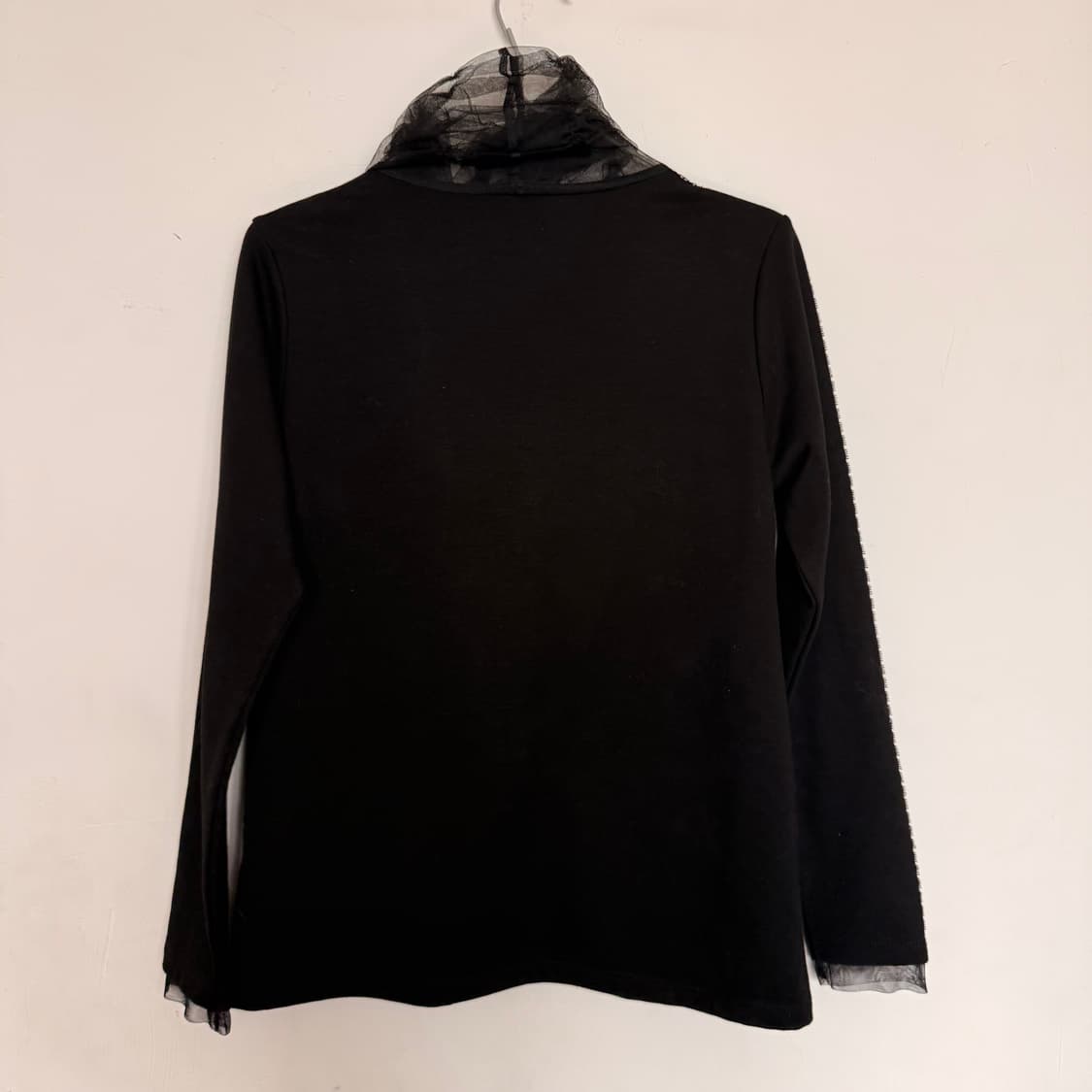 LIE SANGBONG 블랙 시스루 탑 상품이미지1