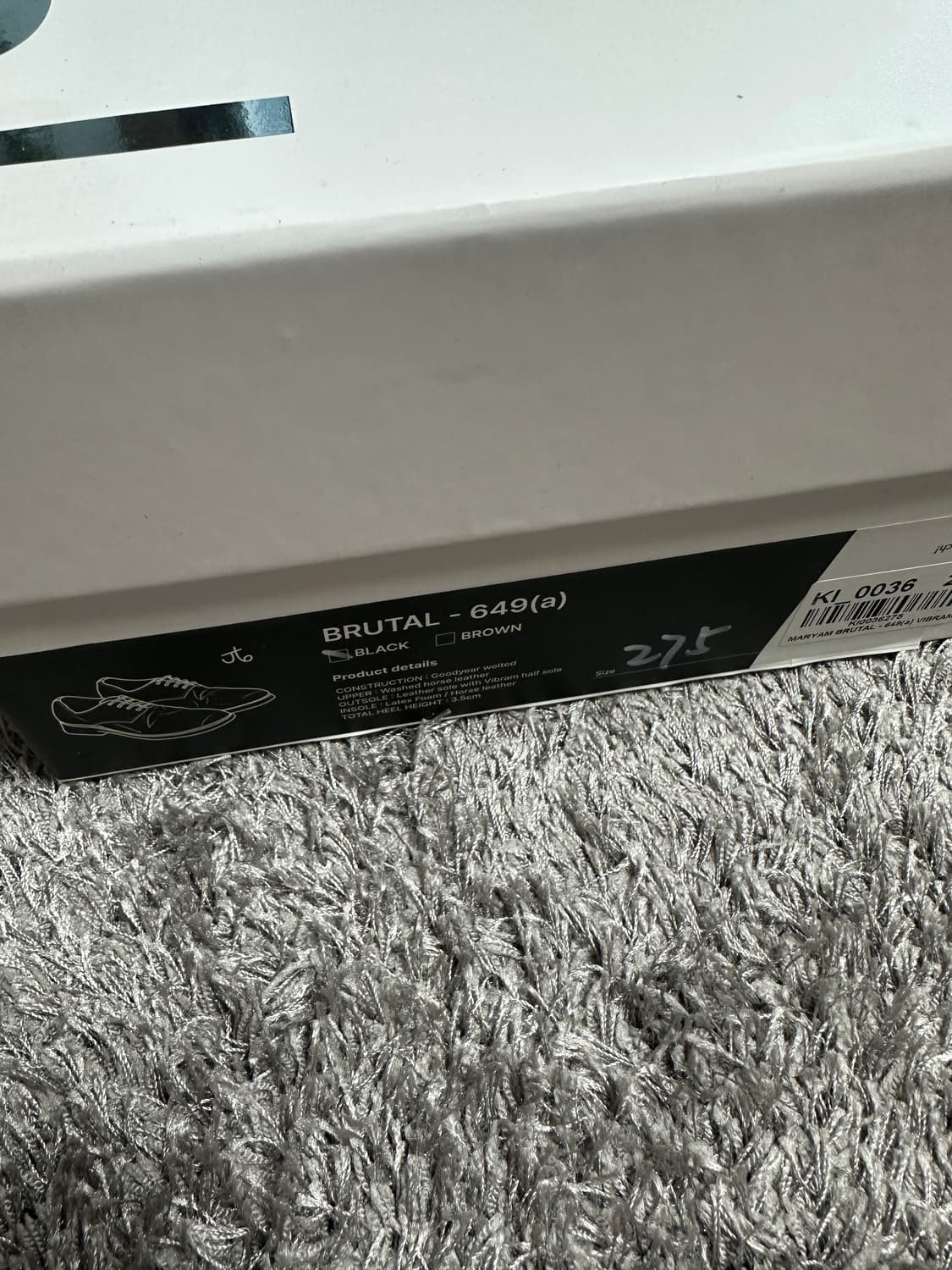 킨치 649 블랙 275 사이즈 새상품 상품이미지4