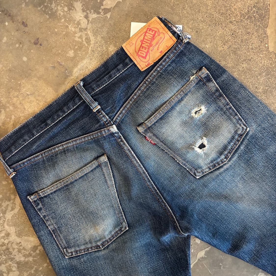 90년대 일본 드님 66타입 셀비지 데님 팬츠 상품이미지9