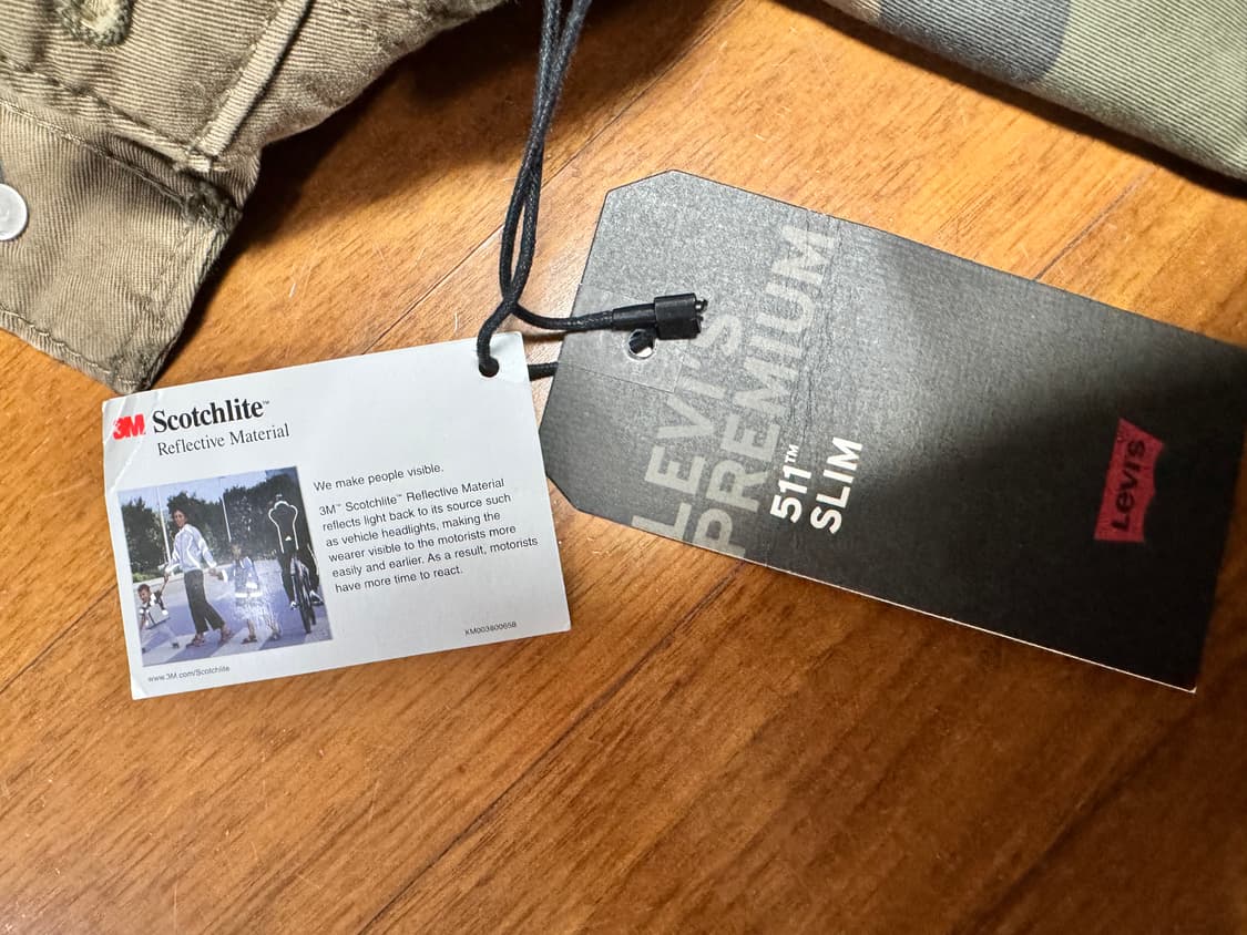 리바이스 511 카모 30x30 새상품 상품이미지8