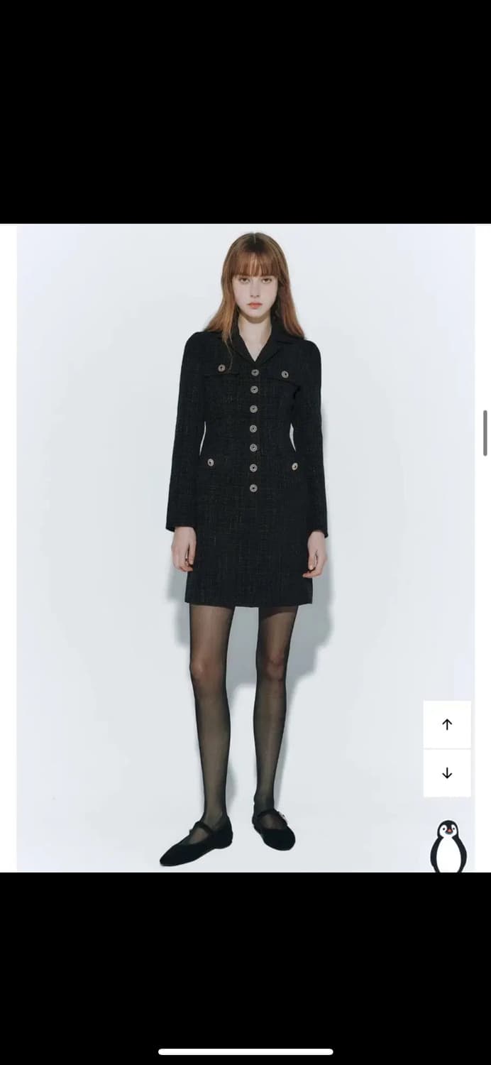 이바나헬싱키 Lena Velvet Tweed Dress 상품이미지4