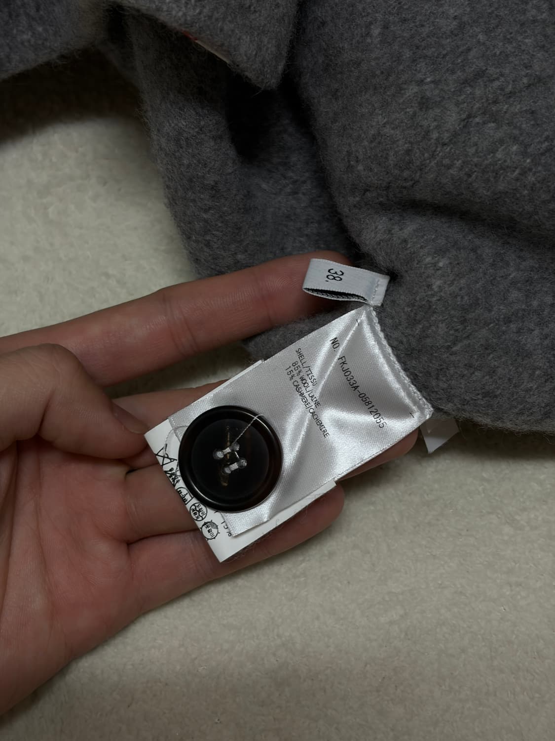 (매장판,새거급) 톰브라운 여성 캐시미어 코트 가디건 38 상품이미지7