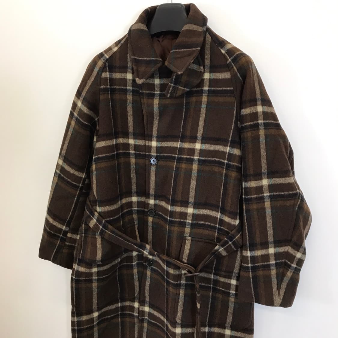 Shirter 셔터 벨티드 울 체크코트 [S사이즈] 상품이미지2