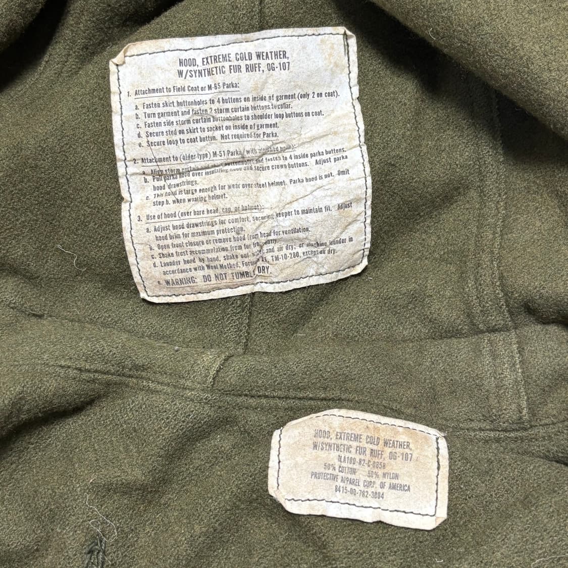 S Us army KY 피쉬테일 파카 상품이미지4