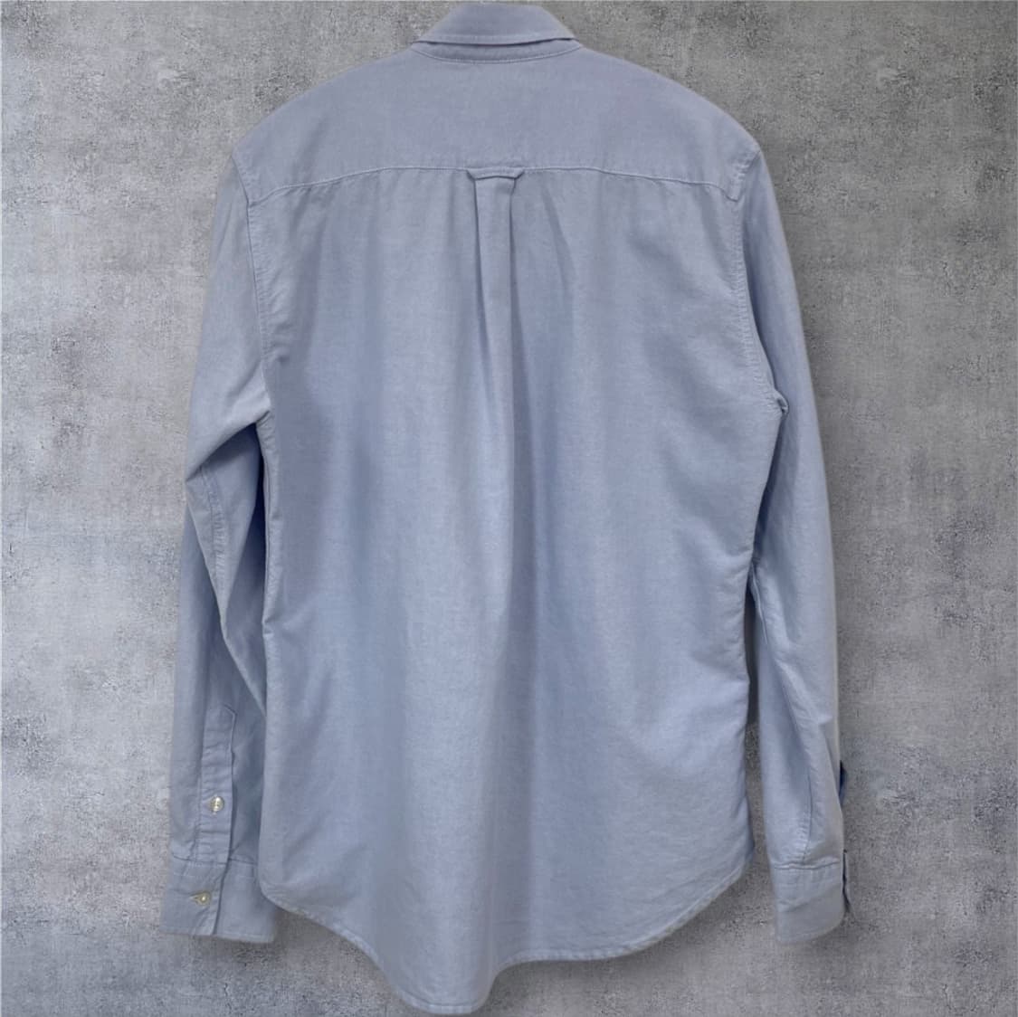 메종키츠네 스카이블루 트라이컬러 폭스패치 클래식 셔츠 L 상품이미지8