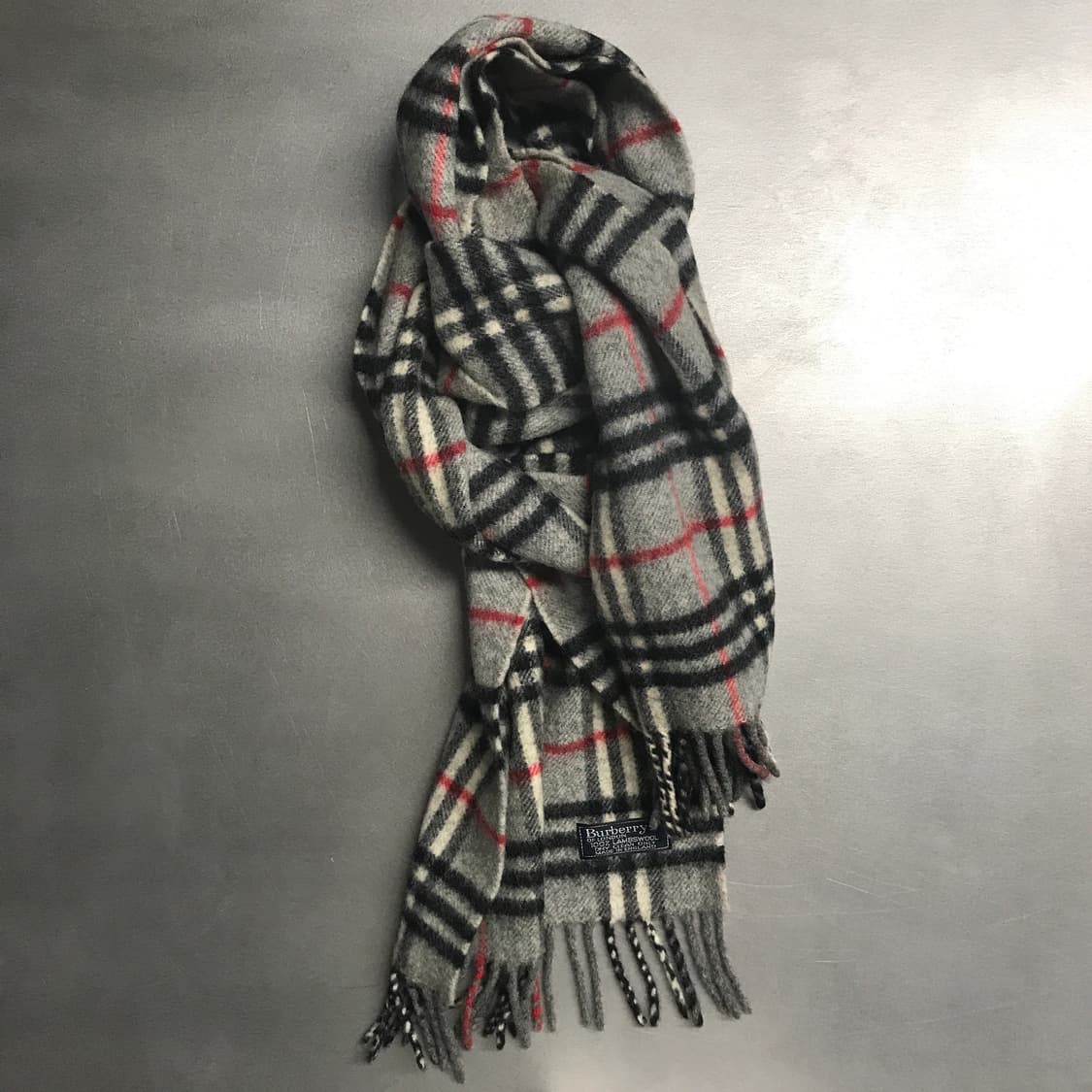 버버리 정품 램스울 머플러 그레이 상품이미지4