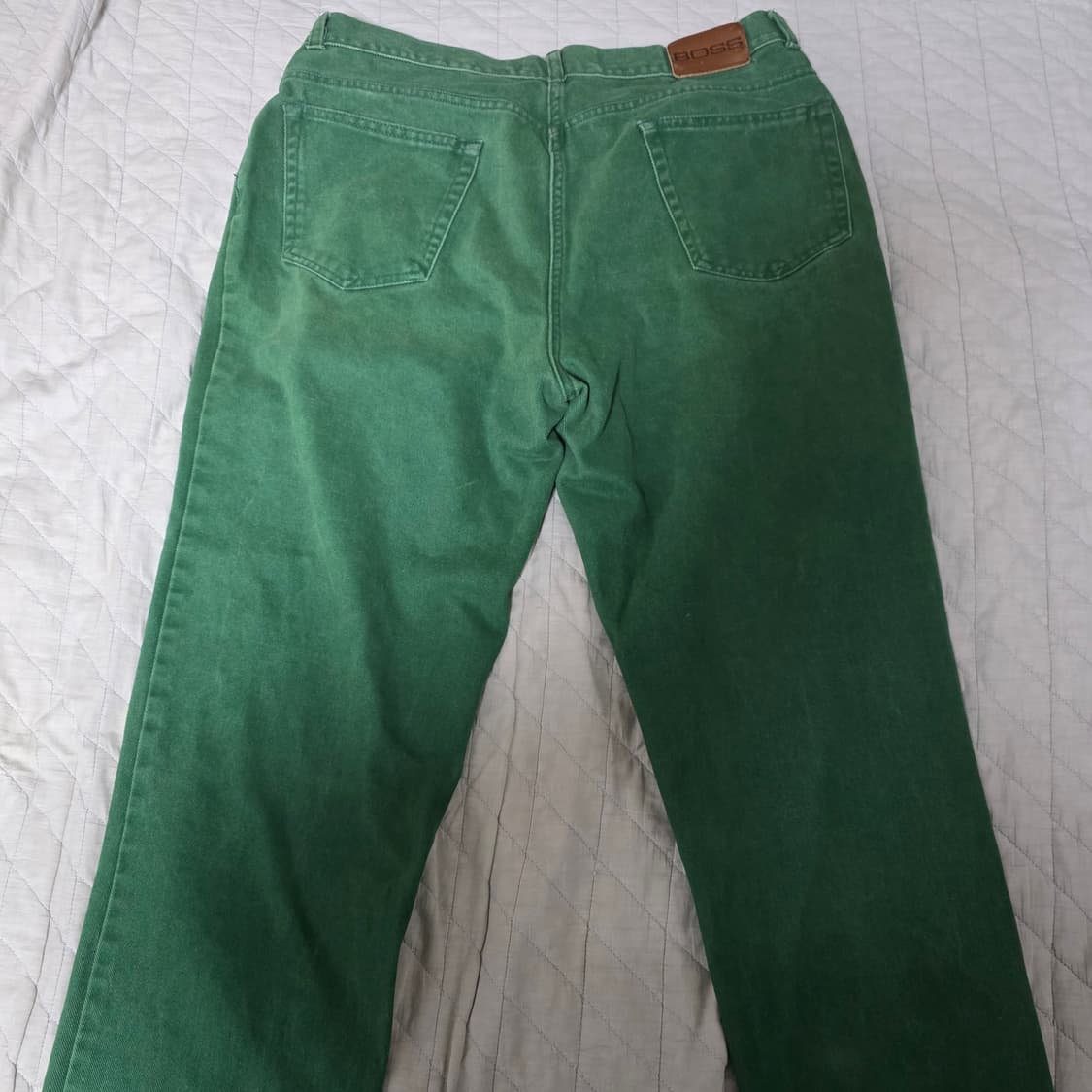 [38] 90s 빈티지 BOSS 보스 배기핏 팬츠 그린 상품이미지5