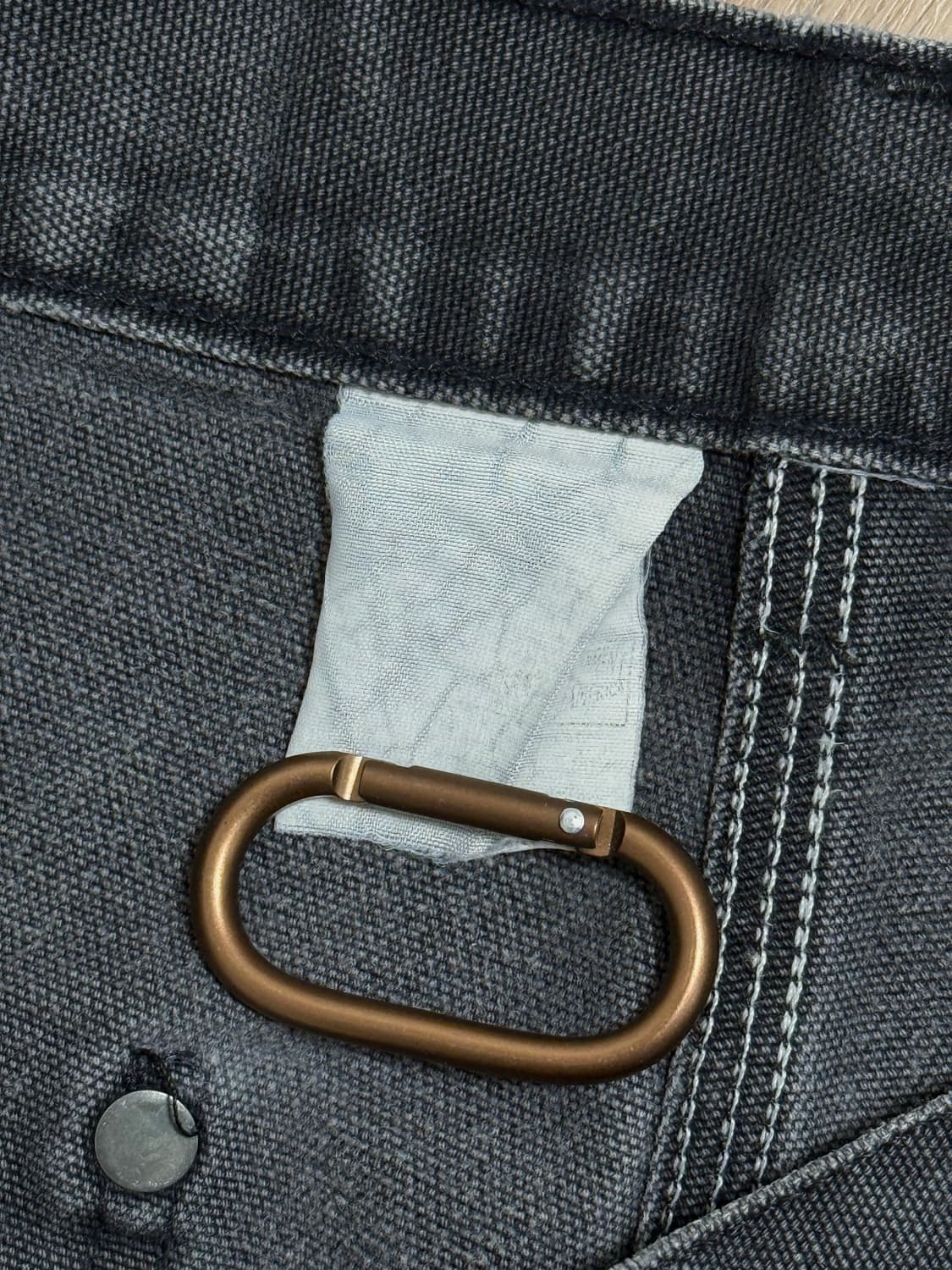 90s 칼하트 더블니 팬츠 블랙 그레이 bk01 상품이미지4