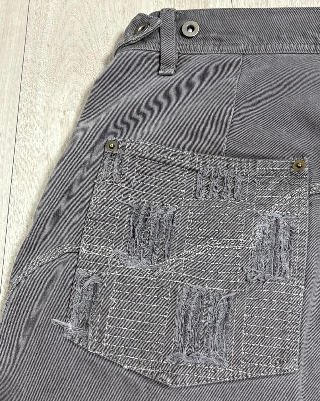 [3]폴리테루 1011 웨스턴 보로 팬츠 그레이 상품이미지6