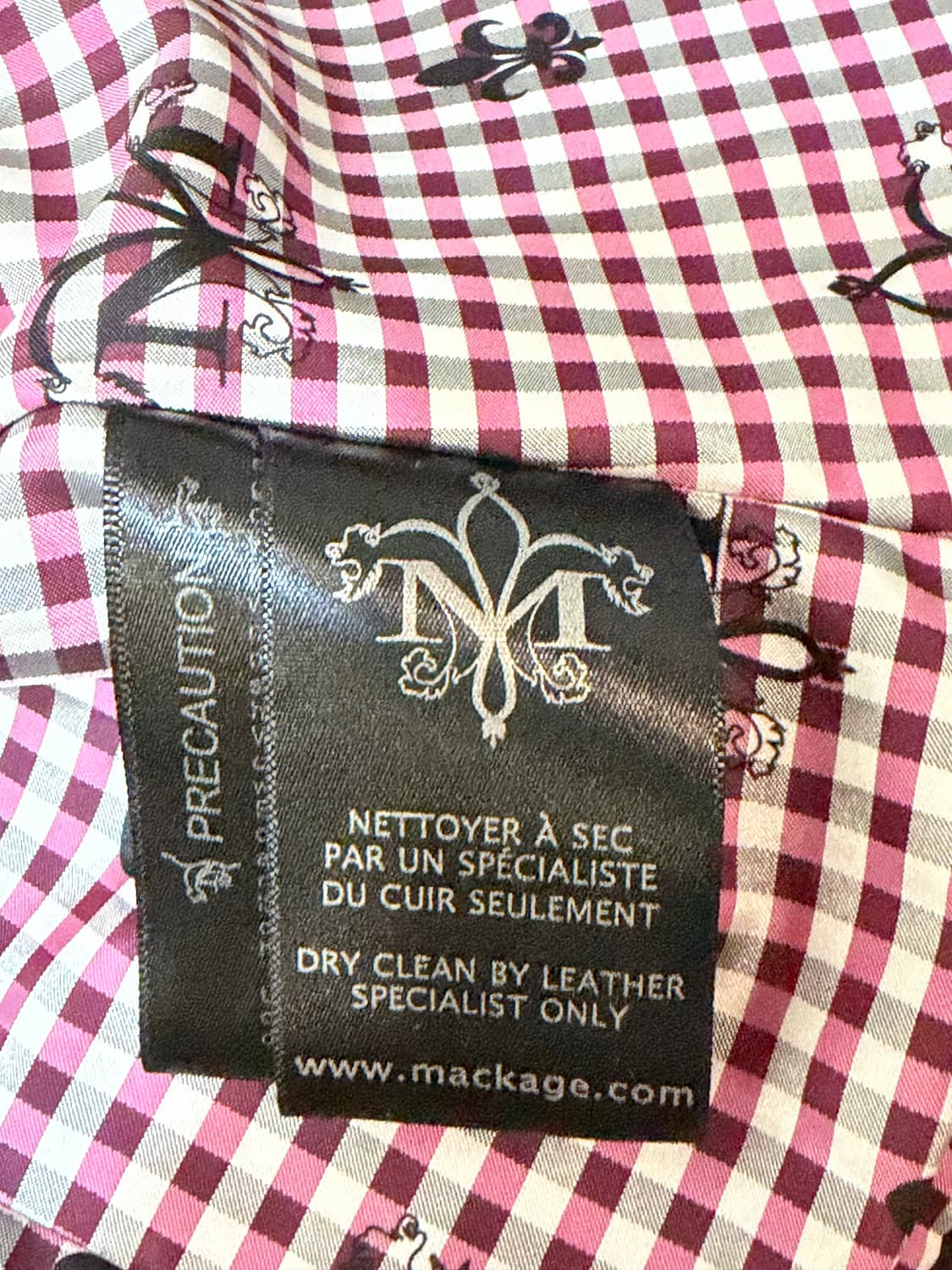 Mackage 가죽 자켓 블랙 XXS 상품이미지4