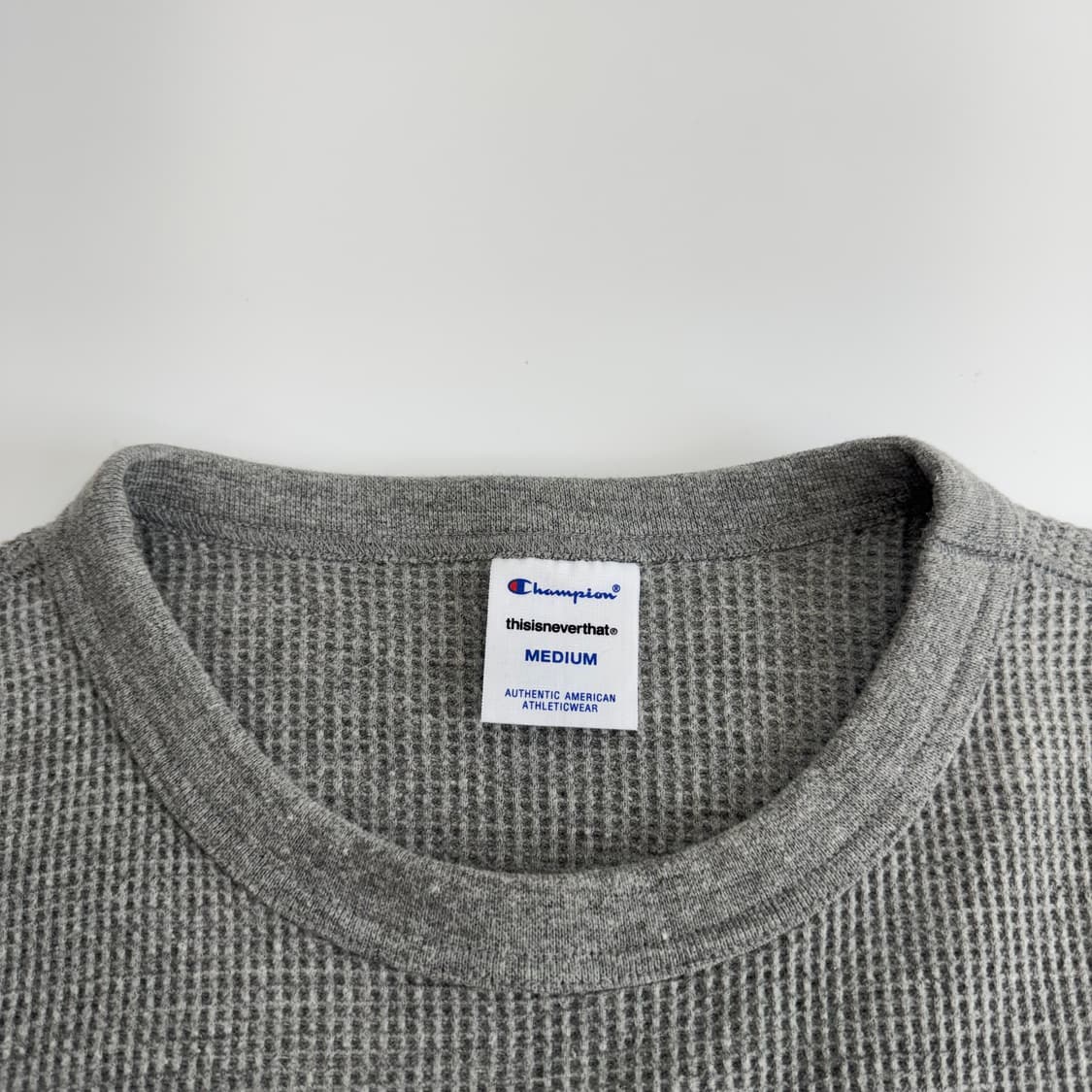 Champion 챔피온 그레이 와플 롱슬리브 상품이미지6