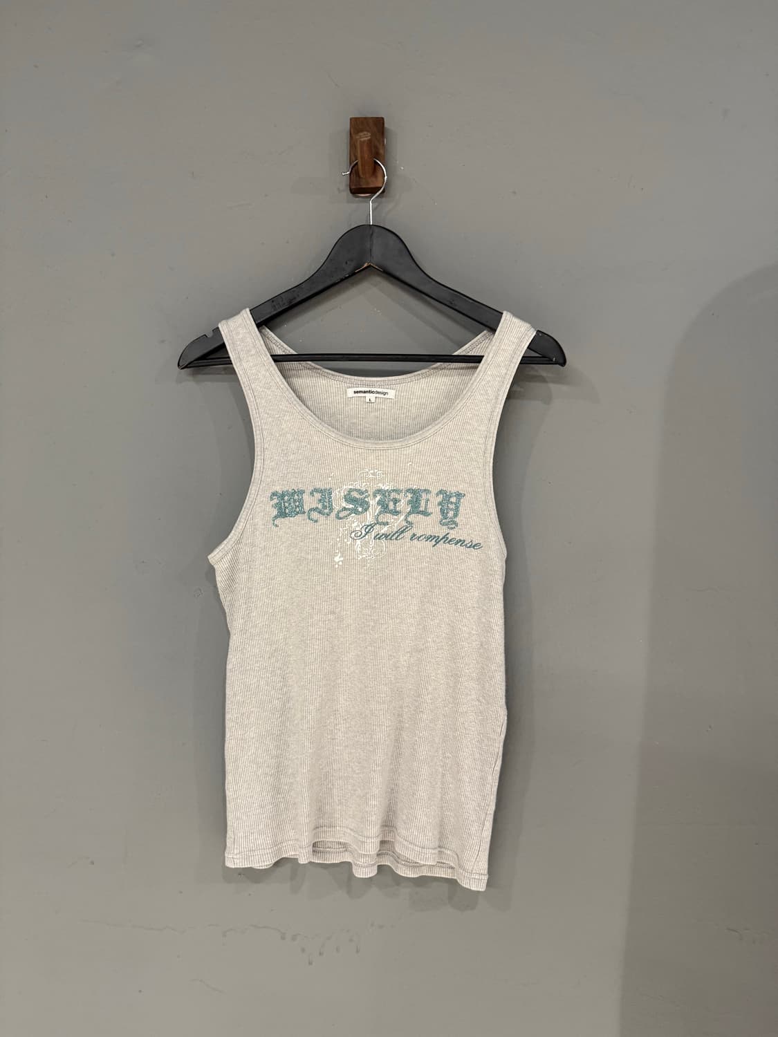 semantic design lettering sleeveless 상품이미지5