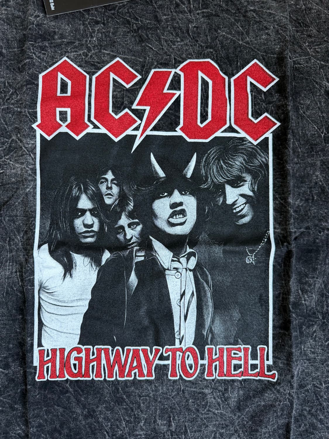 AC DC 빈티지 반팔티 워싱 상품이미지2