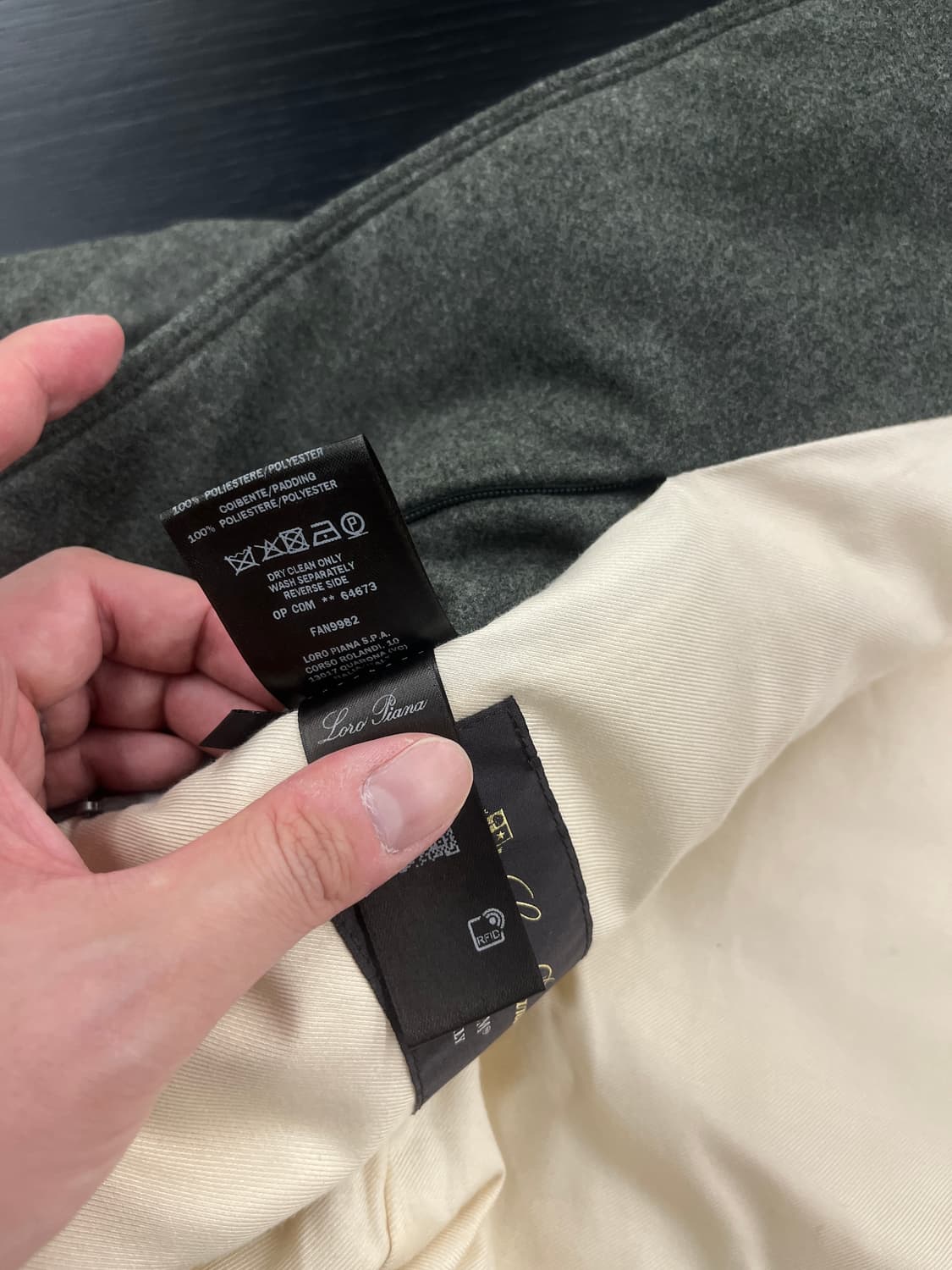 로로피아나 오버셔츠 패딩자켓 s(100-105)(새상품) 상품이미지7