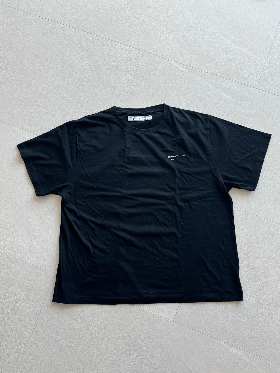 오프화이트 유화 반팔 m사이즈 상품이미지3