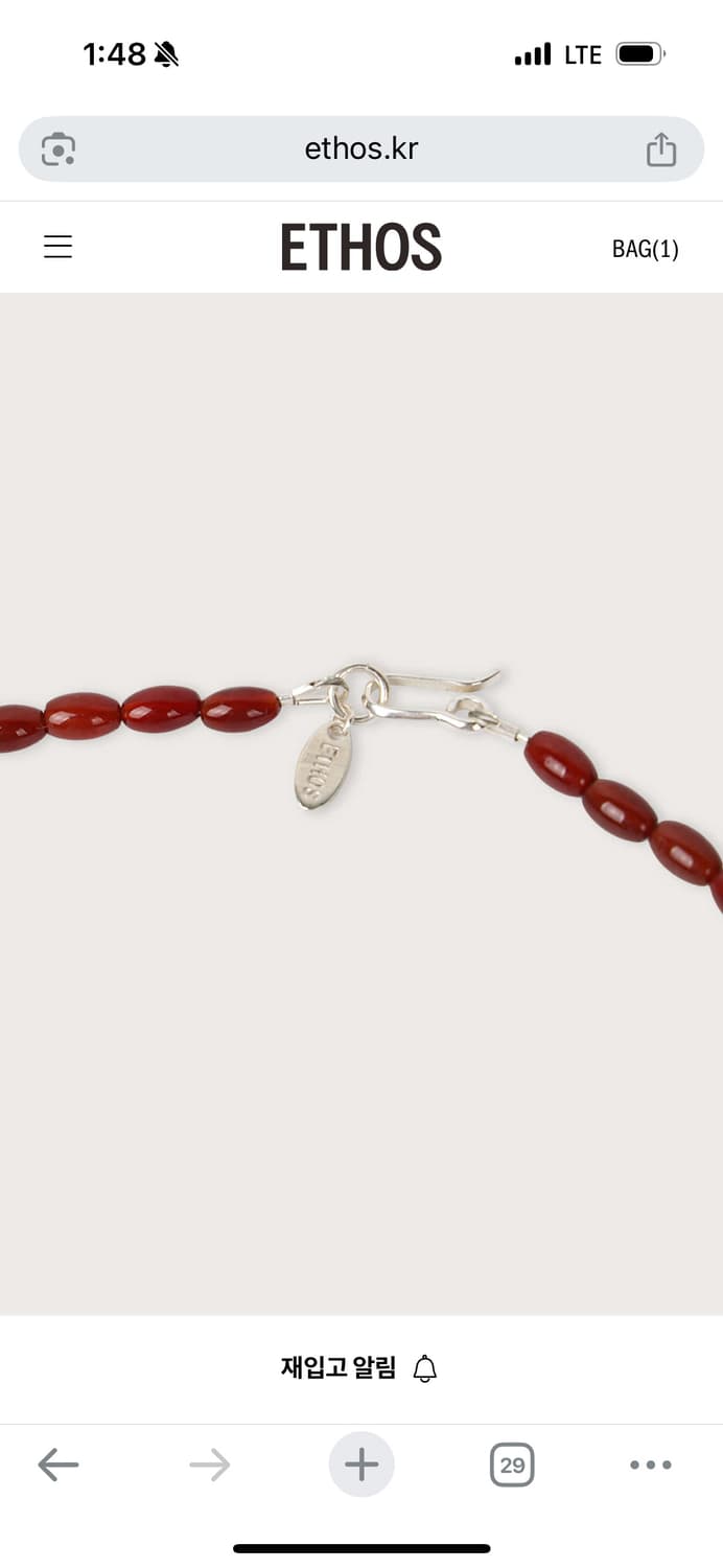 새) BEADS SILVER DOT NECKLACE 2 상품이미지3