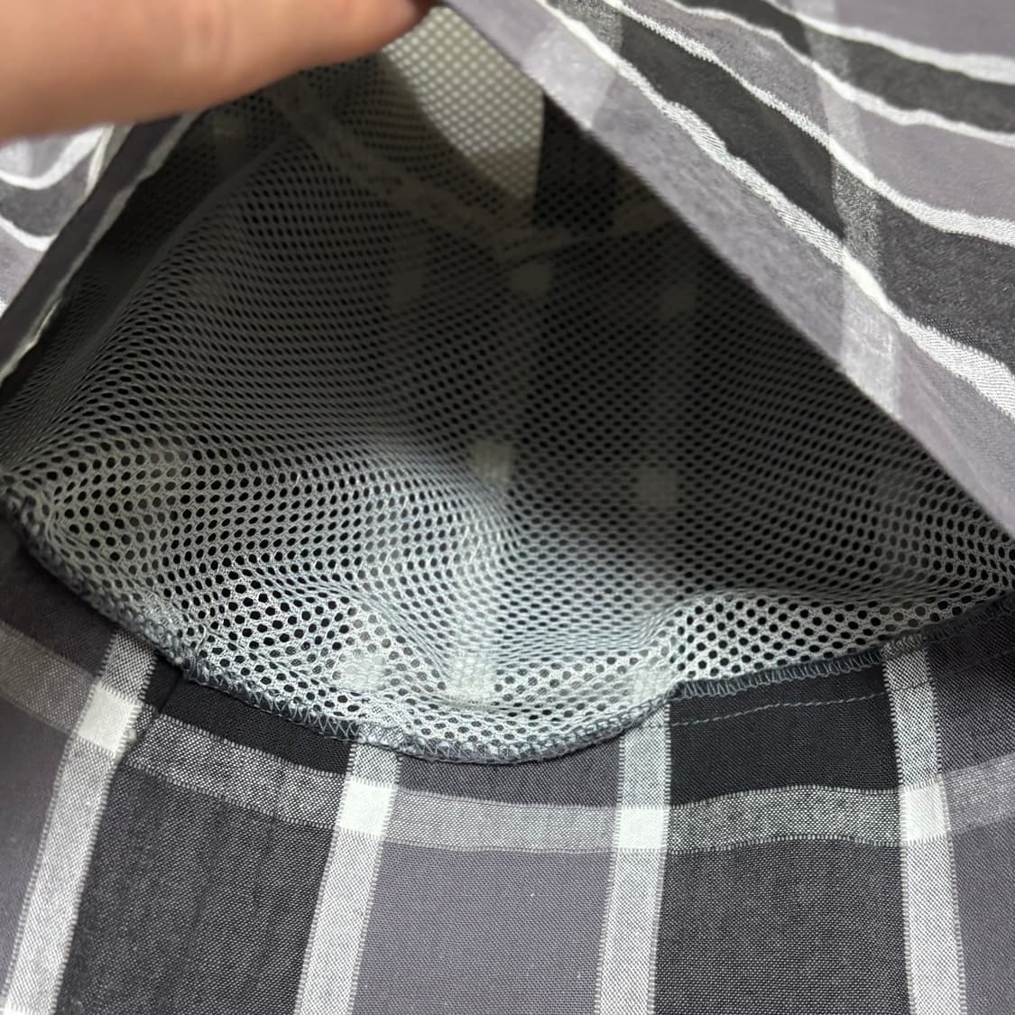 에코 펑션 멀티 체크 유틸리티 빅 실루엣 셔츠 상품이미지5