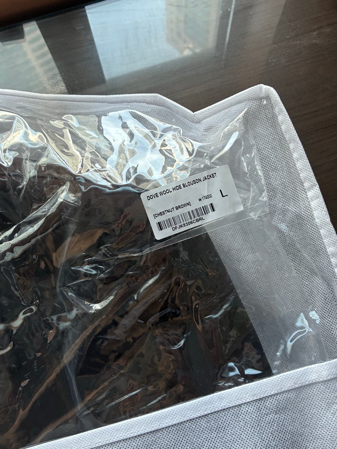 (새상품)(L) 드로우핏 도브 울 하이드 블루종 자켓 판매 상품이미지10