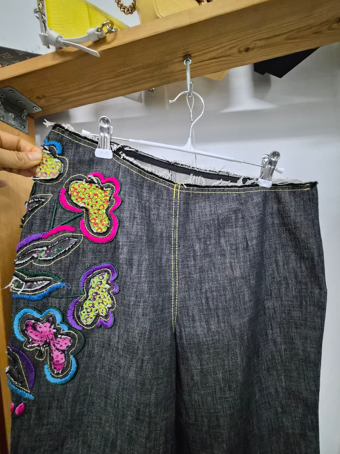 이태리제조정품 리미티드아이스버그 자수데님 상품이미지3