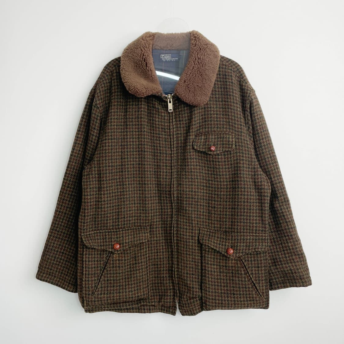 A2 폴로랄프로렌 하운드투스 체크 울 트위드 헌팅재킷 105사이즈 상품이미지1