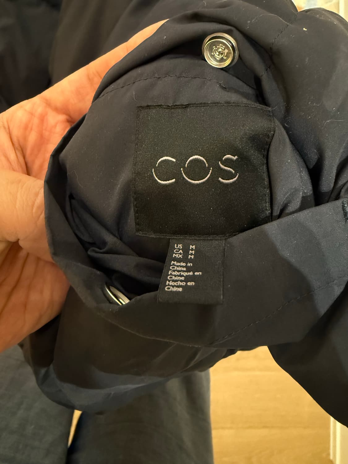 COS 리버서블 패딩 M 네이비 상품이미지3