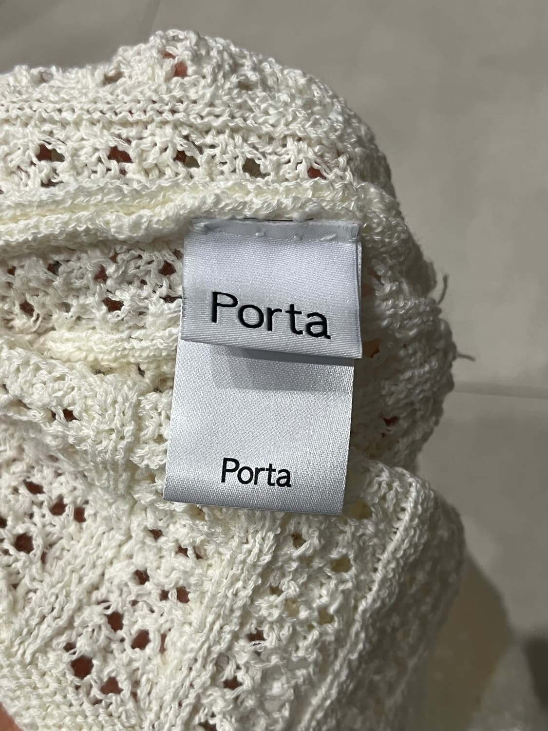 더포르타 서머 버튼 비니 아이보리 상품이미지5