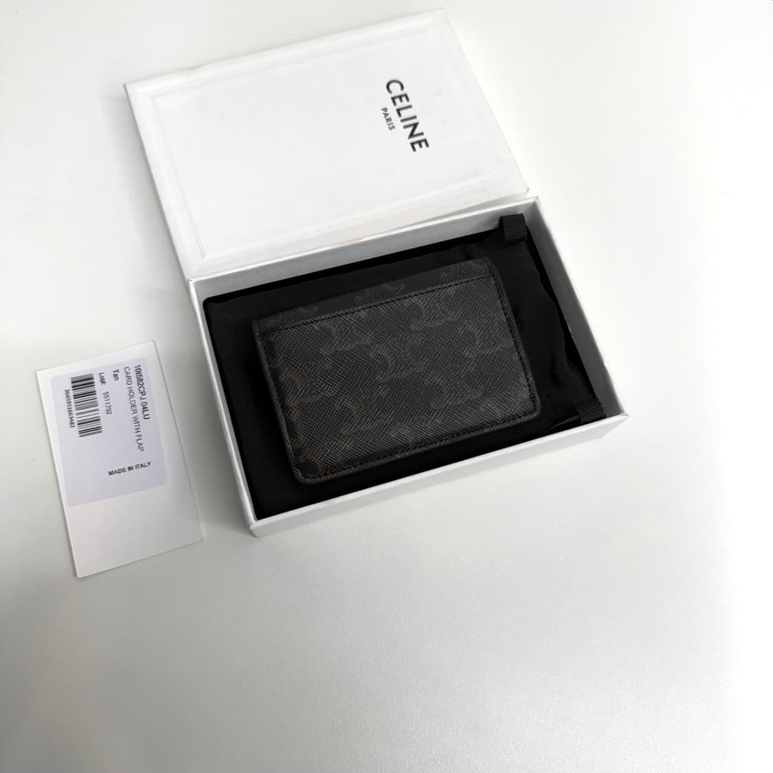 [풀박스] 셀린느 트리오페 플랩 카드지갑 탄 상품이미지3