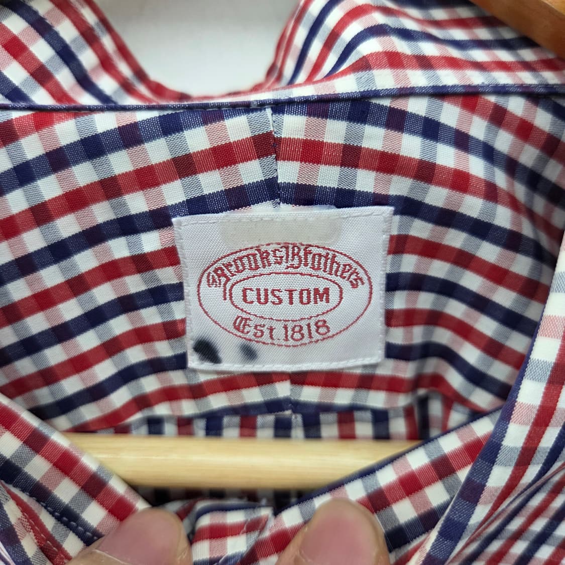 브룩스브라더스 체크 남방 긴팔 남XL 상품이미지3