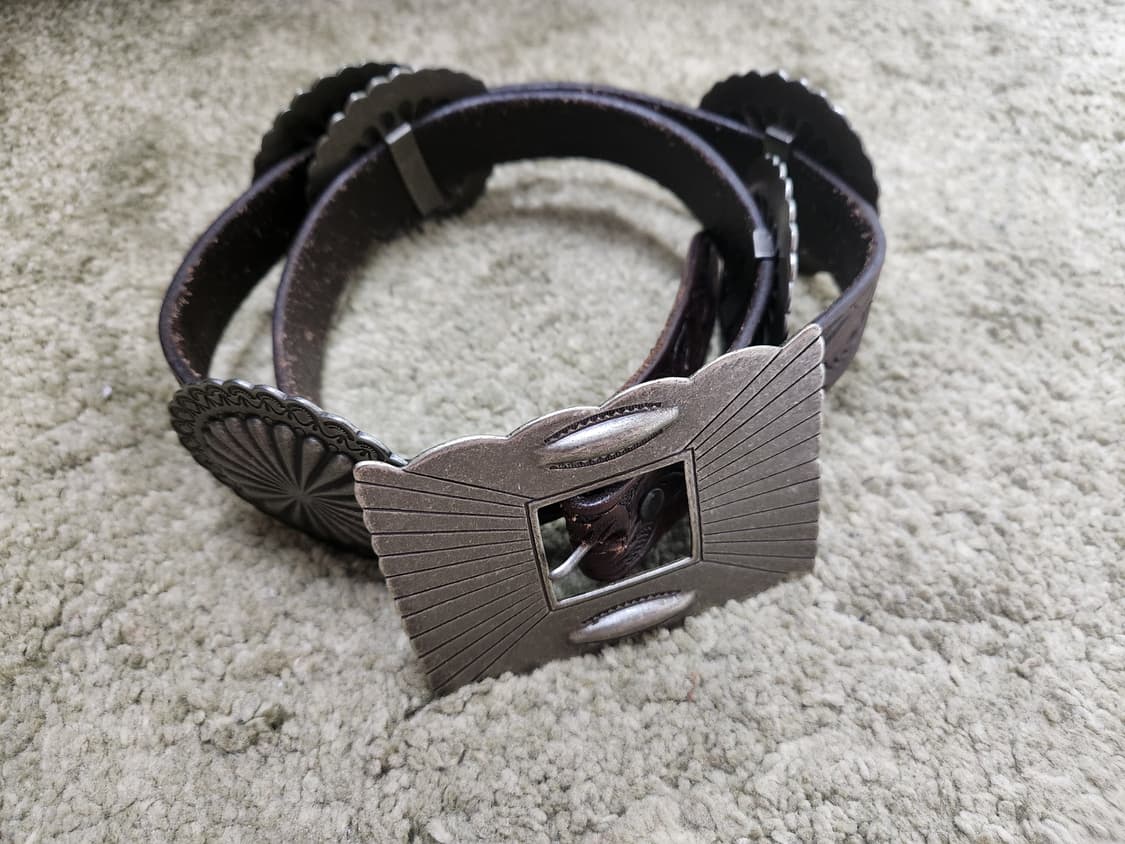 더블알엘 RRL 웨스턴 핸드 콘초 벨트 유니섹스 유일매물 상품이미지2