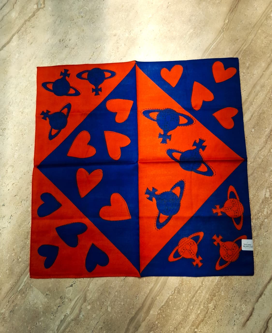 비비안웨스트우드 면 손수건 6 (새상품 with Case) 상품이미지6