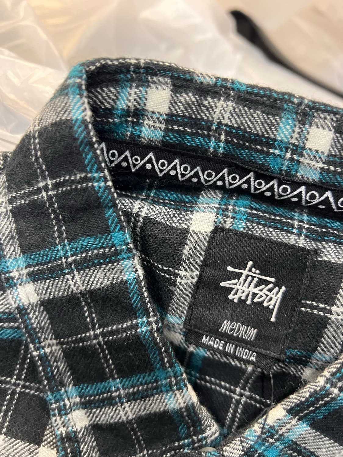 스투시 아카이브로고 체크셔츠 상품이미지3