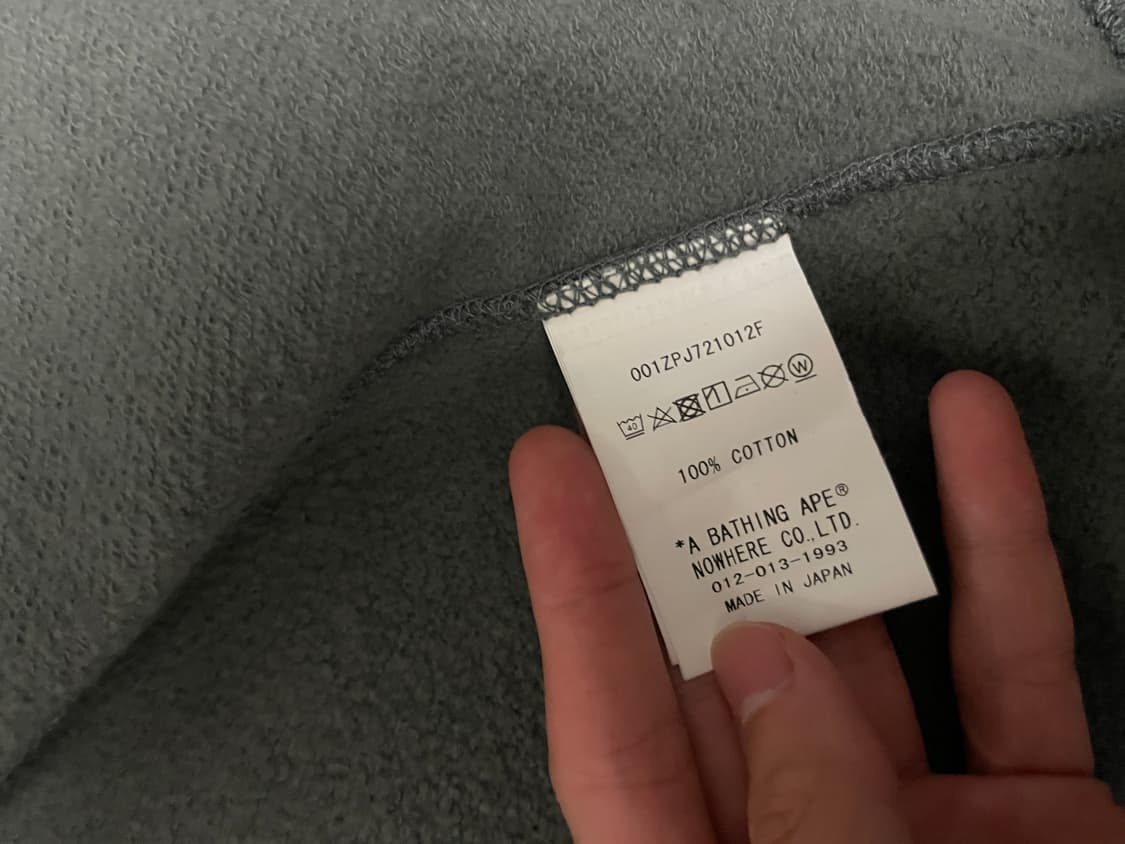 베이프 샤크후드집업 흑계 M 상품이미지6