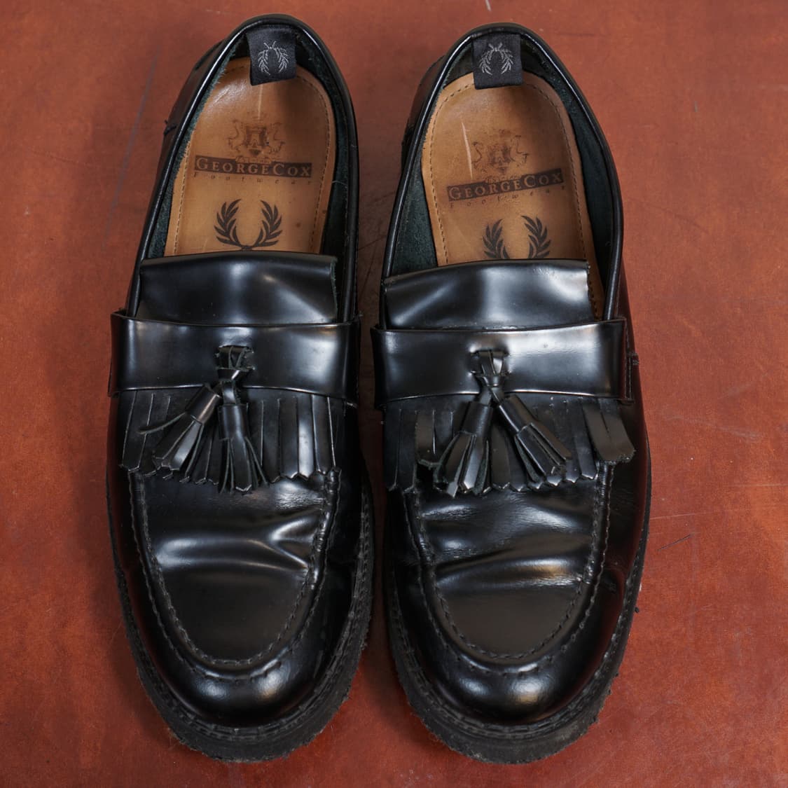 조지콕스 X 프레드페리 레더 테슬로퍼 상품이미지4